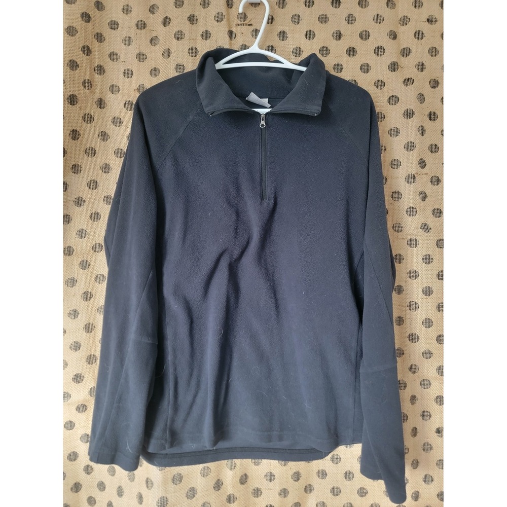 Women's Columbia Black Half-Zip Fleece Pullover